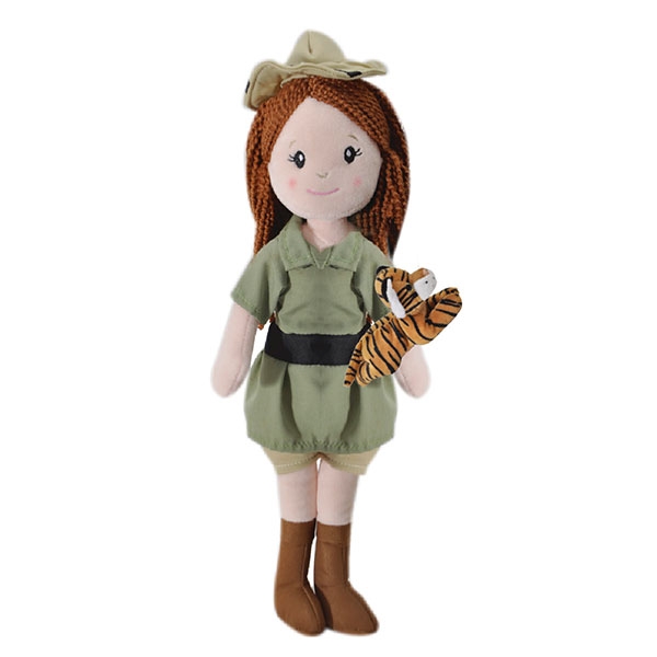 ZOOKEEPER DOLL WITH TIGER PLUSH